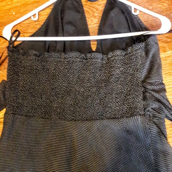 DRESS JONATHAN MARTIN DRESS BLACK WITH  WHITE DOTS - Picture 3 of 7